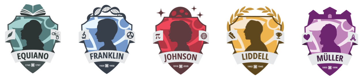 Images of our 5 House Badges