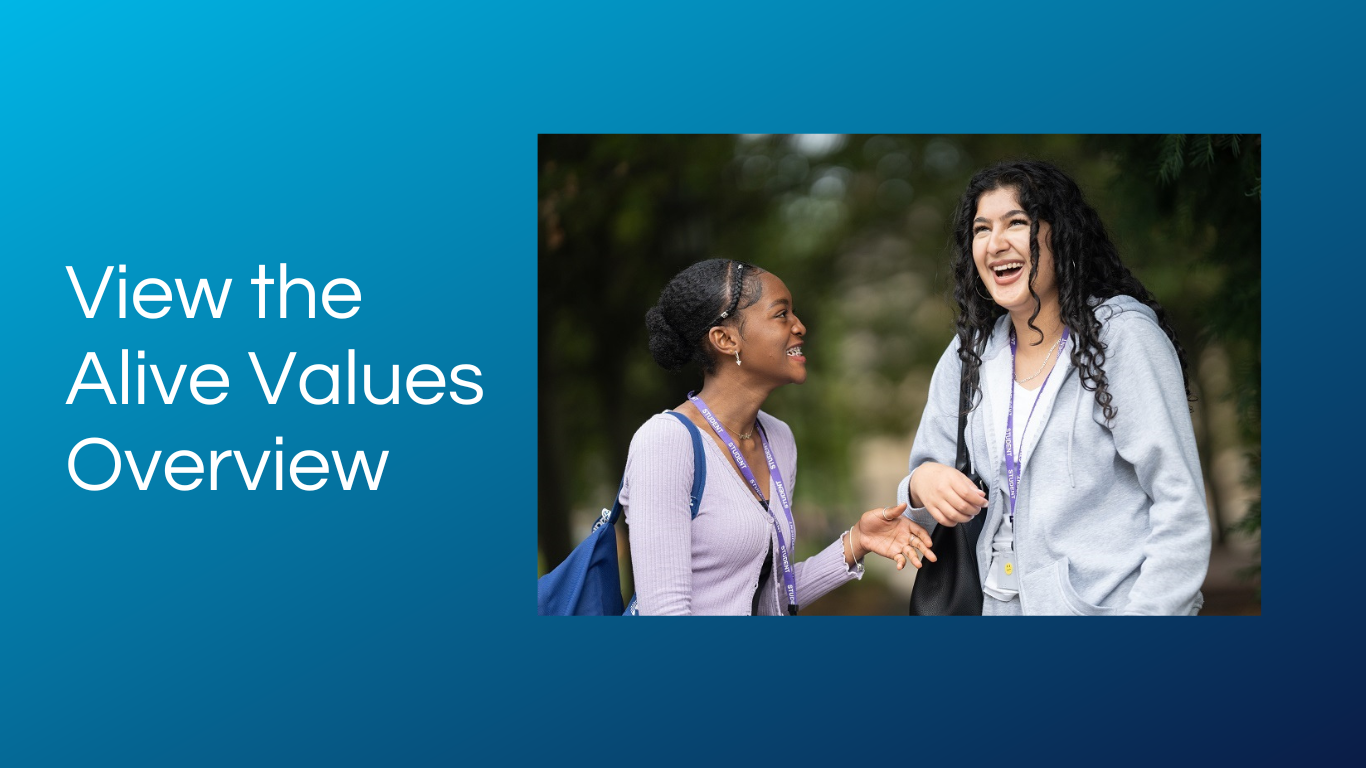 Click to view the Alive Values Overview